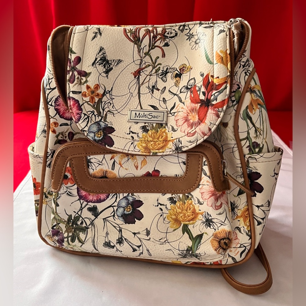 Multisac Backpack Multi Floral Purse